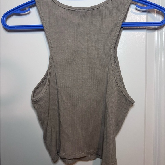 Taupe Women's Sleeveless Top - Picture 4 of 4